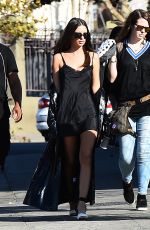 EMILY RATAJKOWSKI Heading to Her Trailer on the Set of a Movie in Los Angeles 10/25/2017