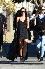 EMILY RATAJKOWSKI Heading to Her Trailer on the Set of a Movie in Los Angeles 10/25/2017