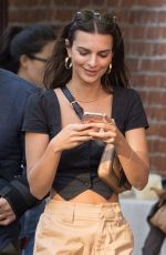 EMILY RATAJKOWSKI Out and About in New York 10/20/2017