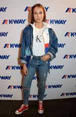 EMMA LOUISE at K-Way Flagship Store Opening in London 10/04/2017