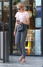 EMMA ROBERTS at a Coffee Bean in Hollywood 10/02/2017