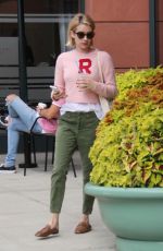 EMMA ROBERTS Leaves Anastasia Beverly Hills Cosmetics & Beauty in Beverly Hills 10/03/2017