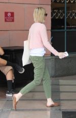 EMMA ROBERTS Leaves Anastasia Beverly Hills Cosmetics & Beauty in Beverly Hills 10/03/2017