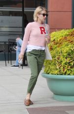 EMMA ROBERTS Leaves Anastasia Beverly Hills Cosmetics & Beauty in Beverly Hills 10/03/2017