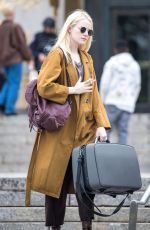 EMMA STONE on the Set of Maniac in New York 10/23/2017
