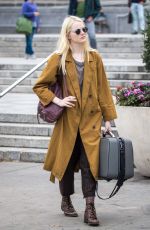 EMMA STONE on the Set of Maniac in New York 10/23/2017