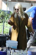 EMMA STONE on the Set of Maniac in Washington Square Park 10/20/2017