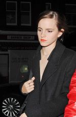 EMMA WATSON Arrives at Chiltern Firehouse in London 10/21/2017