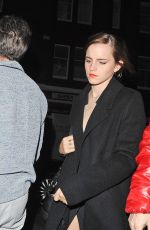 EMMA WATSON Arrives at Chiltern Firehouse in London 10/21/2017