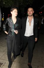 EMMA WILLIS Leaves a Restaurant in London 10/07/2017