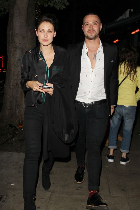 EMMA WILLIS Leaves a Restaurant in London 10/07/2017