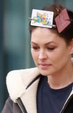 EMMA WILLIS Leaves Salford Hotel in Manchester 10/16/2017
