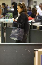 EMMY ROSSUM at Los Angeles International Airport 10/28/2017