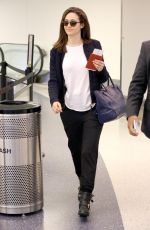 EMMY ROSSUM at Los Angeles International Airport 10/28/2017