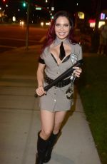 ERIKA JORDAN Leaves Pre-halloween Party in Los Angeles 10/29/2017