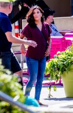 EVA LONGORIA on the Set of  Dog Days in Los Angeles 10/06/2017