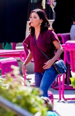 EVA LONGORIA on the Set of  Dog Days in Los Angeles 10/06/2017