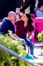 EVA LONGORIA on the Set of  Dog Days in Los Angeles 10/06/2017