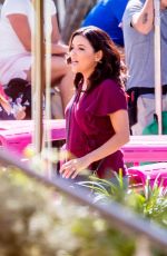 EVA LONGORIA on the Set of  Dog Days in Los Angeles 10/06/2017