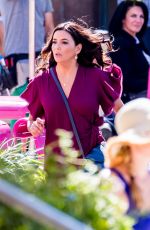 EVA LONGORIA on the Set of  Dog Days in Los Angeles 10/06/2017