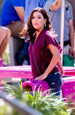 EVA LONGORIA on the Set of  Dog Days in Los Angeles 10/06/2017