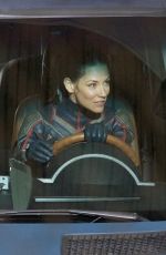 EVANGELINE LILLY and Michael Douglas on the Set of Ant-man and the Wasp in Atlanta 10/18/2017