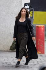 EVANGELINE LILLY Arrive on the Set of Ant-man and the Wasp in Atlanta 10/14/2017