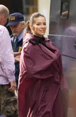 EVANGELINE LILLY on the Set of Ant-man and the Wasp in Atlanta 10/17/2017