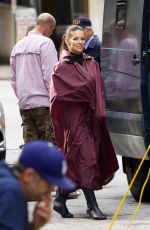 EVANGELINE LILLY on the Set of Ant-man and the Wasp in Atlanta 10/17/2017