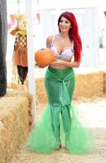 FARRAH ABRAHAM in Mermaid Costume at a Pumpkin Patch in Los Angeles 10/27/2017