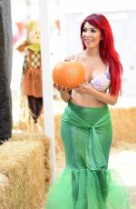 FARRAH ABRAHAM in Mermaid Costume at a Pumpkin Patch in Los Angeles 10/27/2017