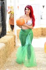 FARRAH ABRAHAM in Mermaid Costume at a Pumpkin Patch in Los Angeles 10/27/2017