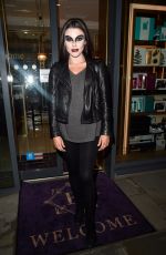 FAYE BROOKES Leaves Evelyn House of Hair and Beauty in Manchester 10/28/2017