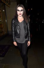 FAYE BROOKES Leaves Evelyn House of Hair and Beauty in Manchester 10/28/2017