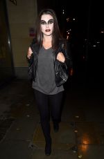 FAYE BROOKES Leaves Evelyn House of Hair and Beauty in Manchester 10/28/2017