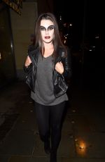 FAYE BROOKES Leaves Evelyn House of Hair and Beauty in Manchester 10/28/2017