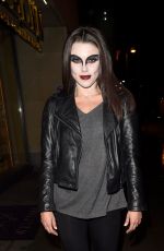 FAYE BROOKES Leaves Evelyn House of Hair and Beauty in Manchester 10/28/2017