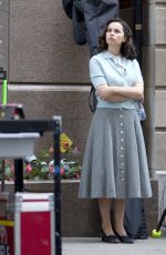 FELICITY JONES on the Set of On the Basis of Sex in Montreal 10/03/2017