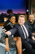 GABRIELLE UNION at Late Late Show with James Corden 10/23/2017