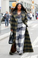 GABRIELLE UNION Out and About in New York 10/13/2017