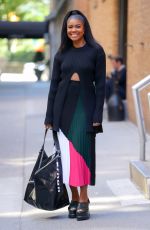 GABRIELLE UNION Out and About in New York 10/17/2017
