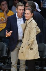 GAL GADOT at Lakers vs. Clippers Game in Los Angeles 10/19/2017