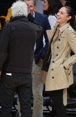 GAL GADOT at Lakers vs. Clippers Game in Los Angeles 10/19/2017