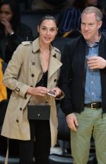 GAL GADOT at Lakers vs. Clippers Game in Los Angeles 10/19/2017