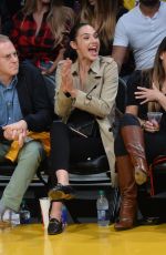 GAL GADOT at Lakers vs. Clippers Game in Los Angeles 10/19/2017