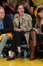 GAL GADOT at Lakers vs. Clippers Game in Los Angeles 10/19/2017