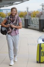 GEMMA ATKINSON and Aljaz Skorjanec Arrives at Dance Rehearsals in Manchester 10/19/2017