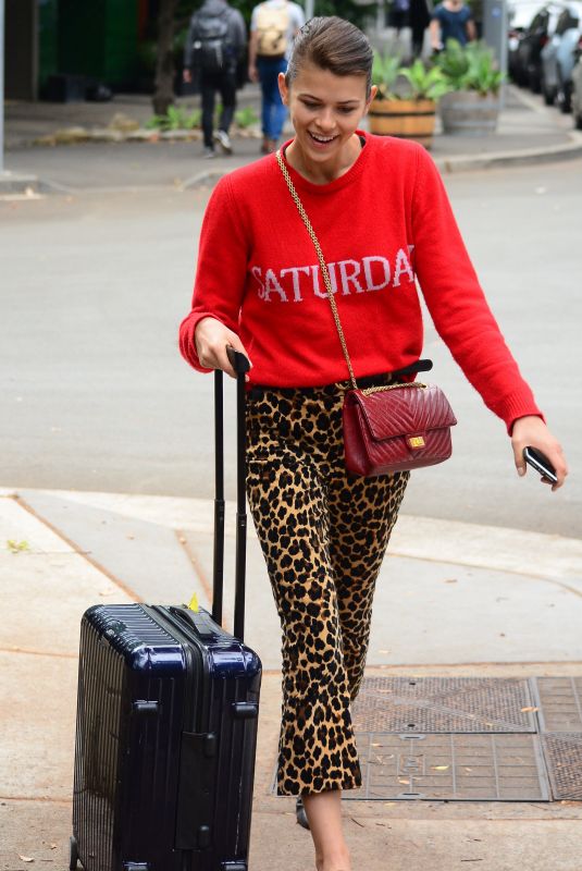 GEORGIA FOWLER Arrives at Airport in Sydney 10/13/2017