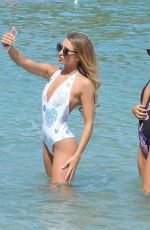GEORGIA HARRISON in Swimsuit at a Beach in Ibiza 10/05/2017