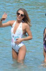 GEORGIA HARRISON in Swimsuit at a Beach in Ibiza 10/05/2017